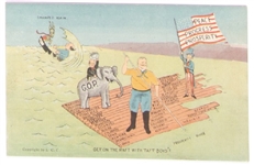 Taft, Bryan Swamped Again Postcard