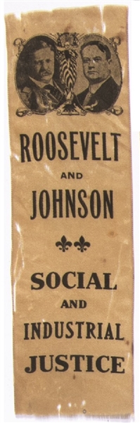 Roosevelt, Johnson Progressive Party Jugate Ribbon