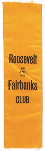 Roosevelt and Fairbanks Club Ribbon