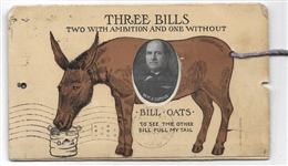 "Three Bills" 1980 Mechanical Postcard
