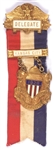 Hoover 1928 Delegate Badge