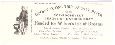 Cox, Roosevelt Salt River Ticket