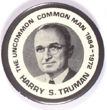 Harry Truman Memorial Celluloid
