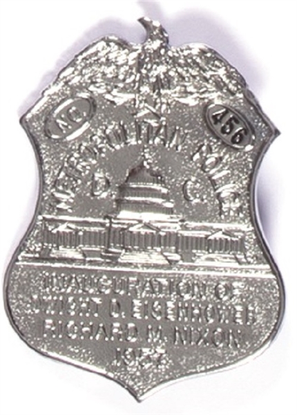 Eisenhower 1957 Inauguration Police Badge