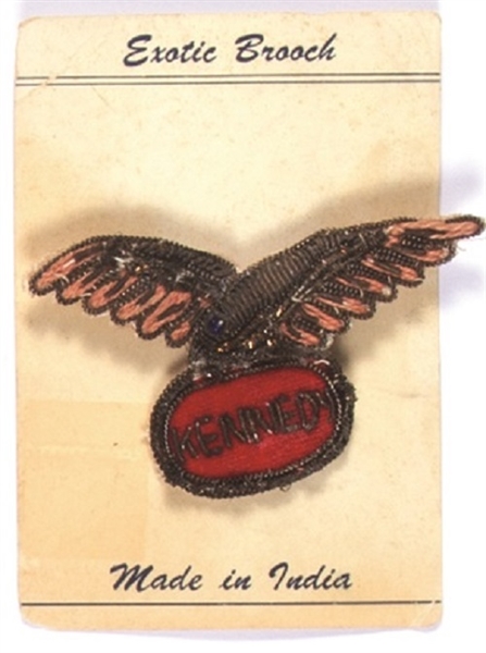 Kennedy Embroidered Eagle Pin, Card