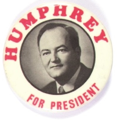 Humphrey for President 1960 Celluloid