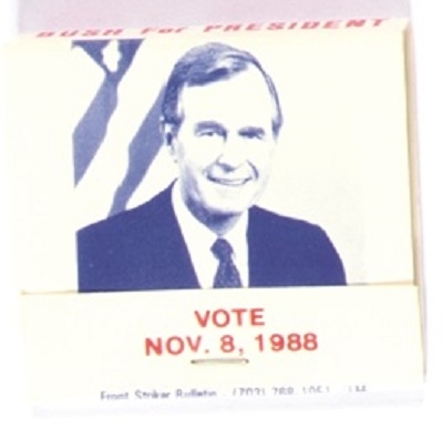 George Bush 1988 Matchbook