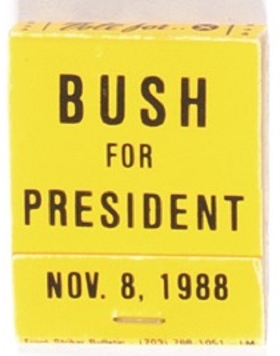 Bush for President Matchbook