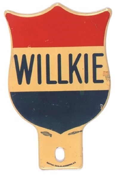 Willkie Red, White and Blue License Attachment