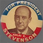 Stevenson for President Large Celluloid