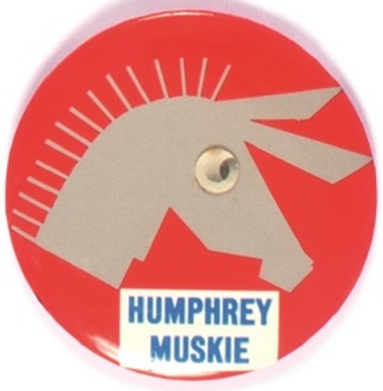 Humphrey, Muskie Donkey Wobble Eyes Celluloid