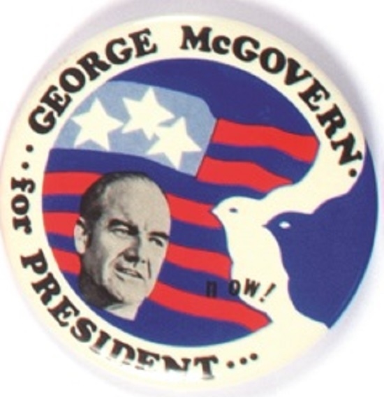 McGovern Peace Now Dove Pin