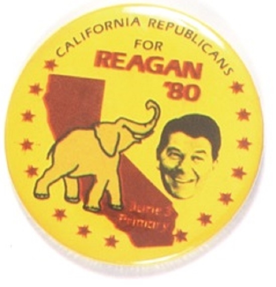 Reagan California 1980 Celluloid