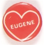 Eugene McCarthy Red Heart Celluloid