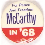 McCarthy for Peace and Freedom