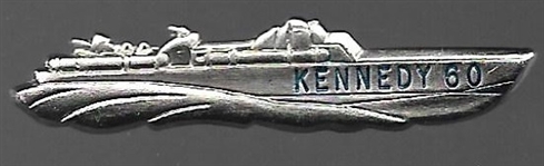 Kennedy 60 PT 109 Silver Pinback 