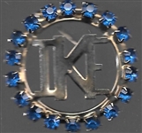 Eisenhower "Ike" Blue Jewelry Brooch 