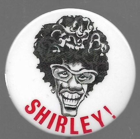 Shirley Chisholm Caricature Pin 