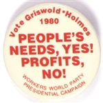 Griswold Peoples Needs Workers World Party