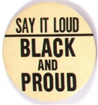 Say It Loud Black and Proud 