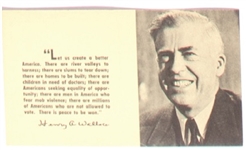 Henry Wallace Postcard