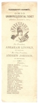 Lincoln 1864 Paper Ballot
