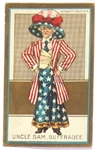 Uncle Sam Suffrage Postcard