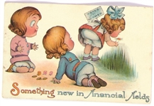 Financial Fields Suffrage Postcard