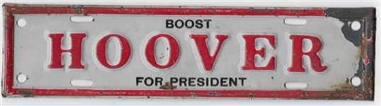 Boost Hoover for President License Plate
