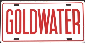 Goldwater Red and White License