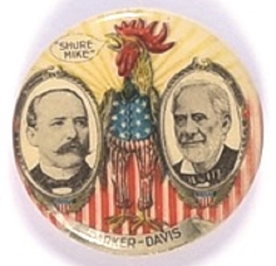 Parker, Davis Shure Mike Rooster Pin