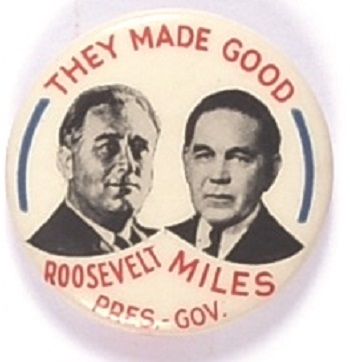 Roosevelt, Miles They Made Good New Mexico Coattail