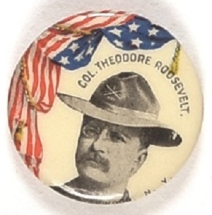 Col. Theodore Roosevelt Rough Rider Pin