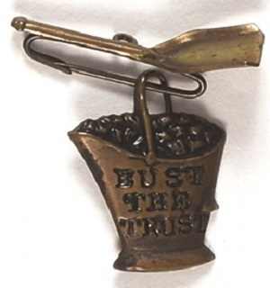 TR Bust the Trust Coal Strike Pin