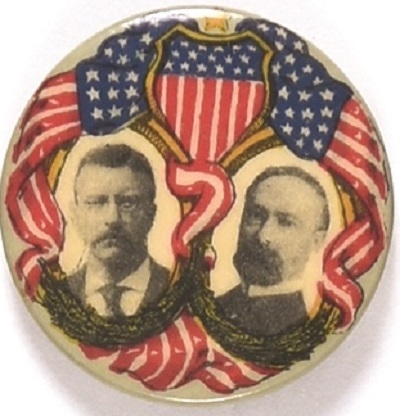 Roosevelt, Fairbanks Flag and Shield Jugate