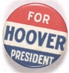 Hoover for President RWB Celluloid