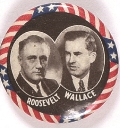 Roosevelt, Wallace Celluloid Jugate
