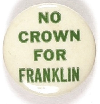 No Crown for Franklin Green Letters