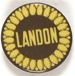 Landon Yellow and Brown Sunflower Pin