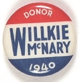 Willkie, McNary Donor