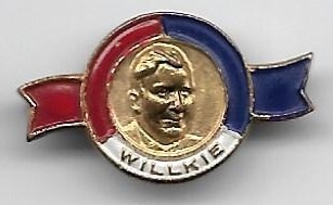 Willkie Enamel Portrait Pin