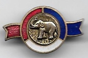Willkie Enamel Elephant Pin