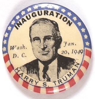 Truman Scarce Inauguration Celluloid