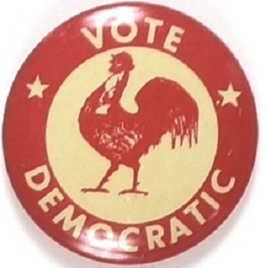 JFK Vote Democratic Rooster Litho