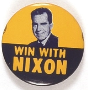 Nixon for Governor Blue and Yellow Litho