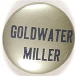 Goldwater Silver and Blue Pin