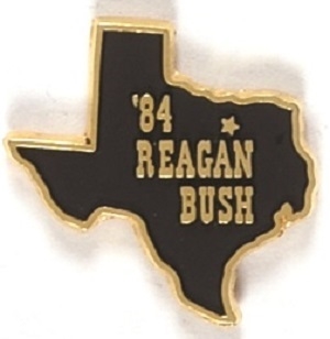 Reagan, Bush Texas 1984 Pin
