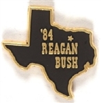 Reagan, Bush Texas 1984 Pin