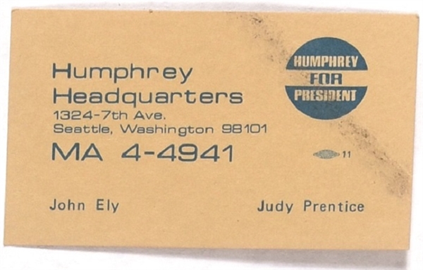 Humphrey Seattle Headquarters Card