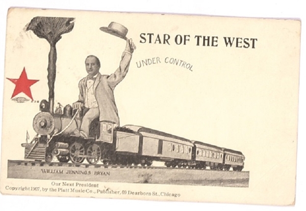 Bryan Star of the West Train Postcard